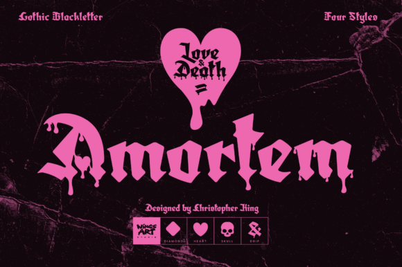 Amortem: A Typeface That Merges Gothic Elegance with Modern Design Needs