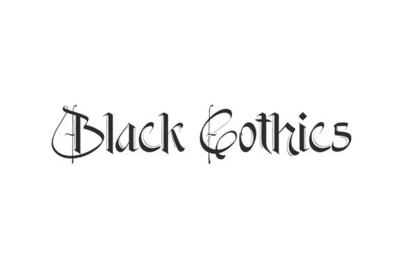 Black Gothics: A Modern Display Font for Bold Visual Impact