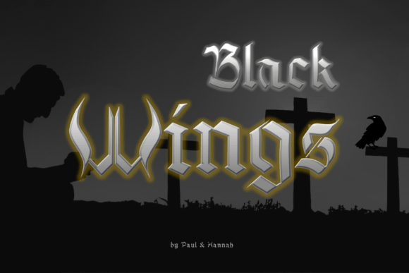 Black Wings: A Font Inspired by the Crow’s Symbolism of Death and Rebirth