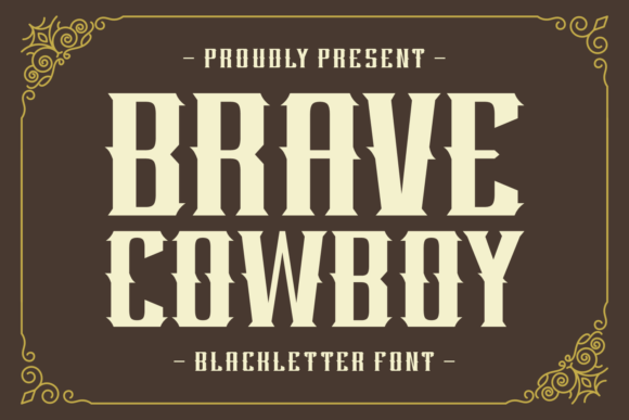 Brave Cowboy Font: A Bold Vintage Statement