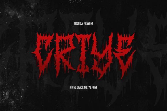 Criye Font: Mastering Dark, Edgy Design for Intense Visual Impact