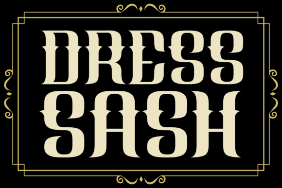 Dress Sash: A Timeless Typeface for Elegant Design