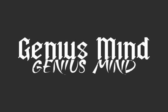 Genius Mind: A Font Duo for Creative and Professional Expression