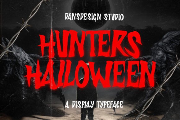 Hunters Halloween: Elevating Horror Aesthetics with a Spooky, Eye-Catching Font
