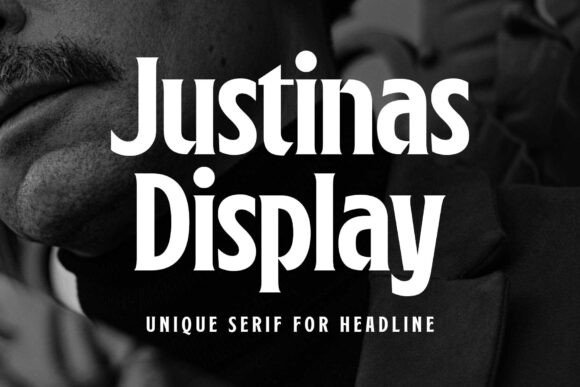 Justinas: A Bold Display Serif for Impactful Design