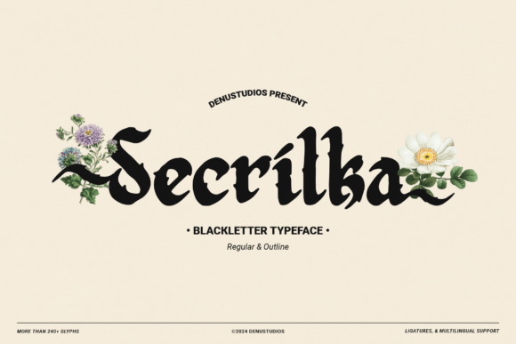 SECRILKA BLACKLETTER TYPEFACE: A Timeless Design Tool for Creative Projects