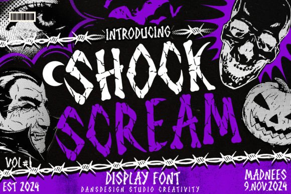 Shock Scream: A Bold Statement in Retro-urban Typography