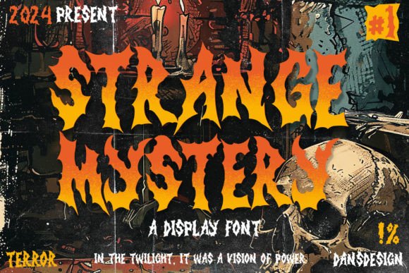 Strange Mystery: A Font That Captures the Essence of Spooky Creativity