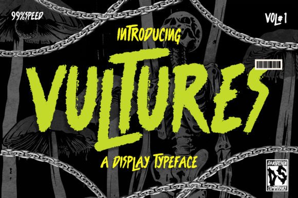 Vultures Font: A Bold, Spooky Typographic Statement for Modern Design